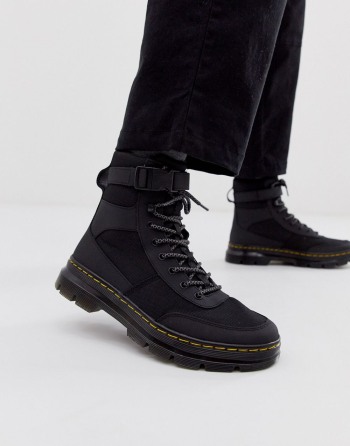 Dr Martens Combs Tech Crne - Muške Čizme | 38260OIYV